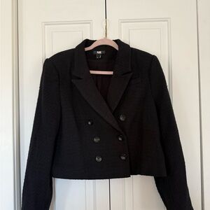 Paige Black Double-Breasted Women's Jacket